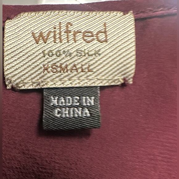 ARITZIA Wilfred Deep Red 100% Silk Sleeveless Dress - Picture 4 of 4